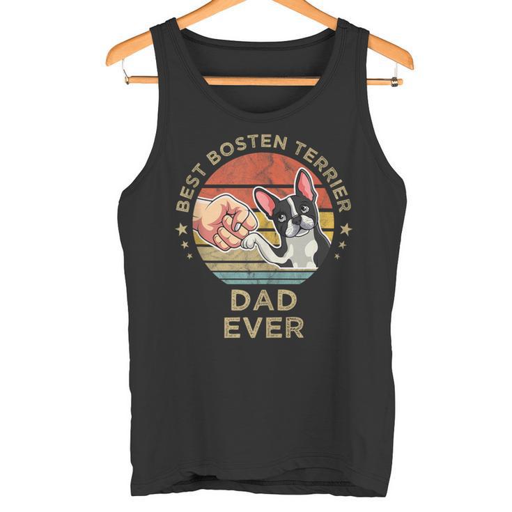 Herren Best Bosten Terrier Dad Ever Hund Bostie Papaateratertag Tank Top