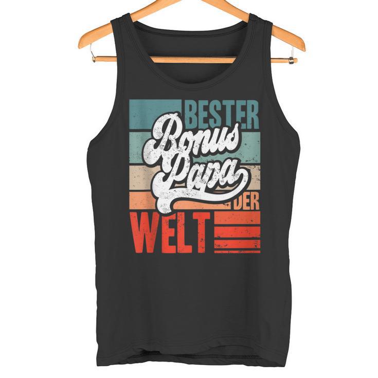 Herren Bester Bonus-Papa Der Weltintage Stiefvater Spruch Lustig Tank Top