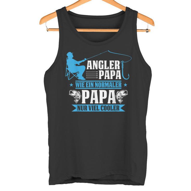 Herren Cooler Angler Papaater Fischen Angelnatertag Spruch Tank Top