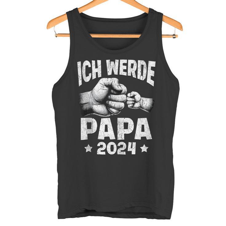 Herren Ich Werde Papa 2024 Schwangerschaft Ich Werde Baldater Tank Top