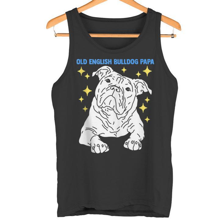 Herren Old English Bulldog Papa Herrchen Old English Bulldog Tank Top