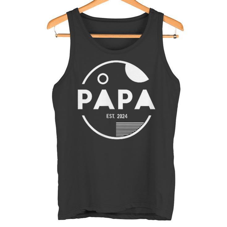 Herren Papa 2024Ater 2024 Befördert Zum Papa Est 2024 Tank Top