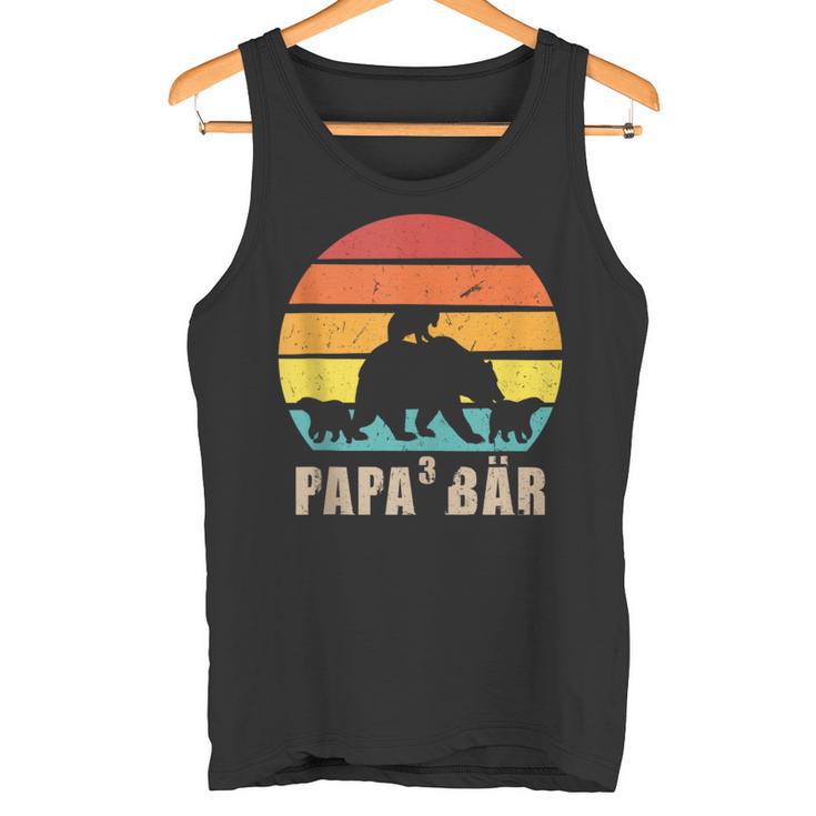 Herren Papa 3 Bär Bär Papa 3 Kinder Tank Top