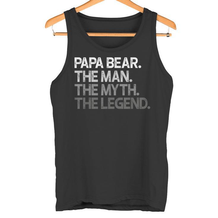 Herren Papa Bär Der Mann Der Mythos Die Legende Tank Top