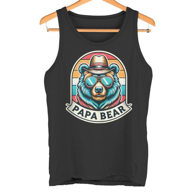 Herren Papa Bär Papa Bär Spruch Lustig Tank Top