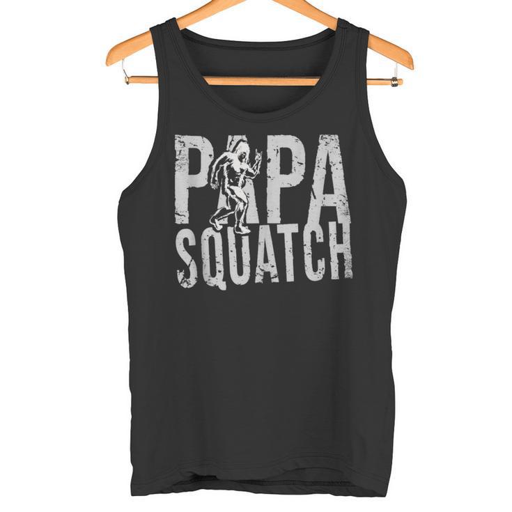 Herren Papa Sasquatch Bigfoot Papa Squatch Lustigeratertag Tank Top