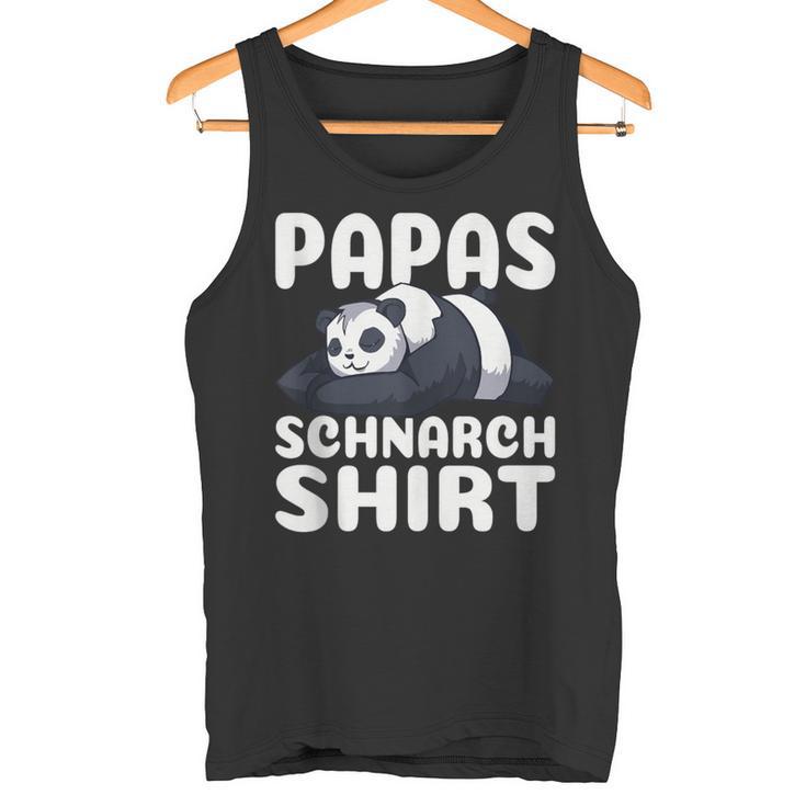 Herren Papa's Schnarch Bester Papaatertag Sohn Tank Top