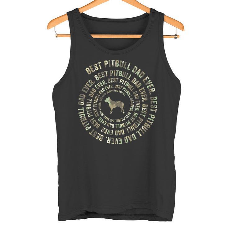 Herren Us Flagge Camo Pitbull Hund Papa Spiralliebhaber Hund Tank Top