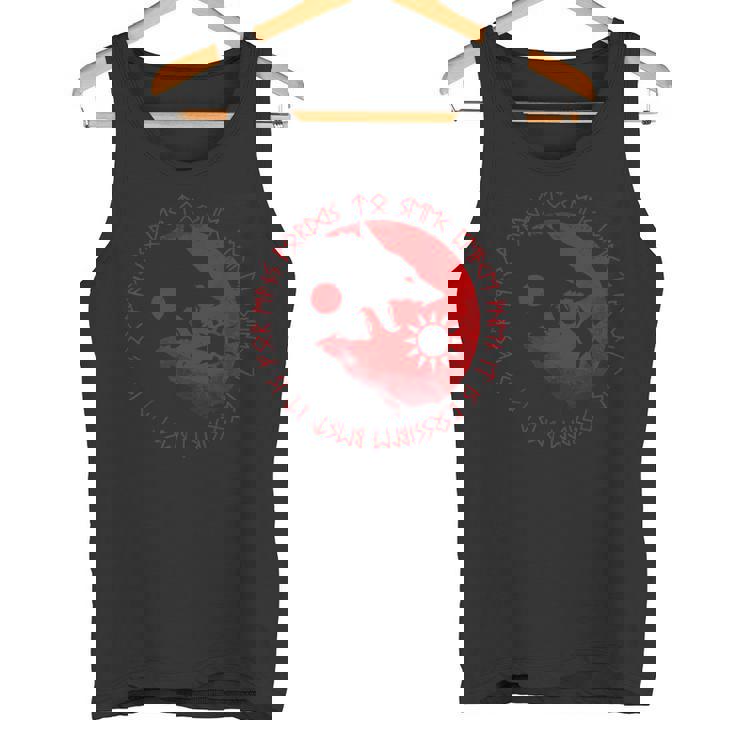 Hijos De Fenrir Skoll Y Hati Norse Wolf Rune Camiseta sin mangas