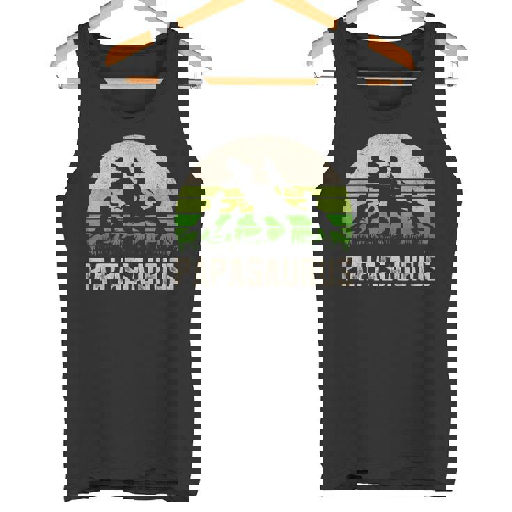 Homme Chemise Humoristique Pour Grand-Père Dinosaure Papasaurus 4 Enfants Fête Des Pères Débardeur e