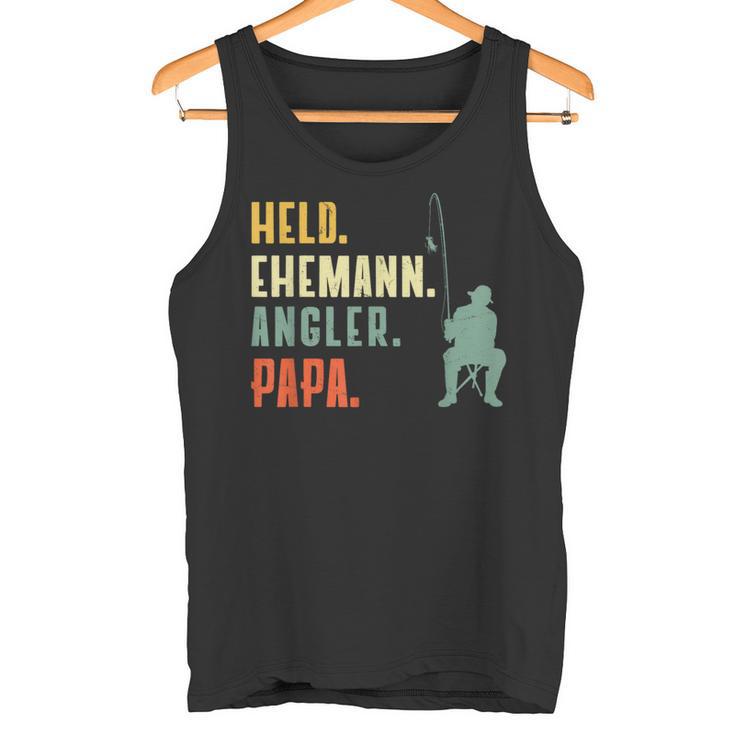 Husband Papa Angler Hero S Tank Top