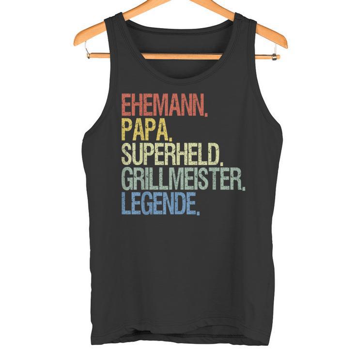 Husband Papa Grillmeister S Tank Top