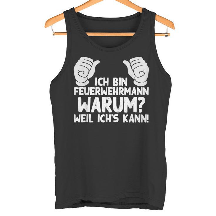 Ich Bin Feuerwehrmann Fire Brigade Tank Top