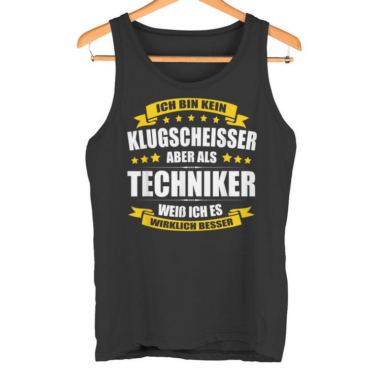 Ich Bin Kein Klugscheisser Techniker Exam Graduation Tank Top