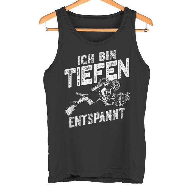 Ich Bin Tiefenentspannt Taucher Tank Top