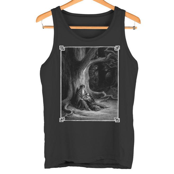 Idyllen Des Königs Gotisch Okkulten Heidnischen Gustave Dore Mittelalter Tank Top