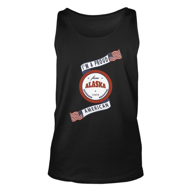 I'm A Proud American From Alaska State Tank Top