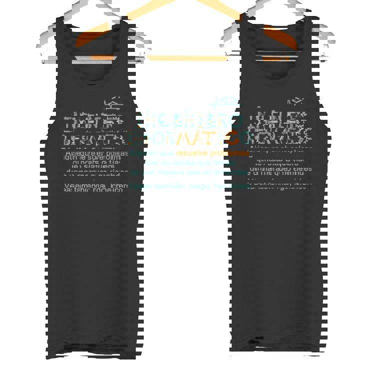Ingeniero Informatico Definición Ingeniero Informatico Camiseta sin mangas