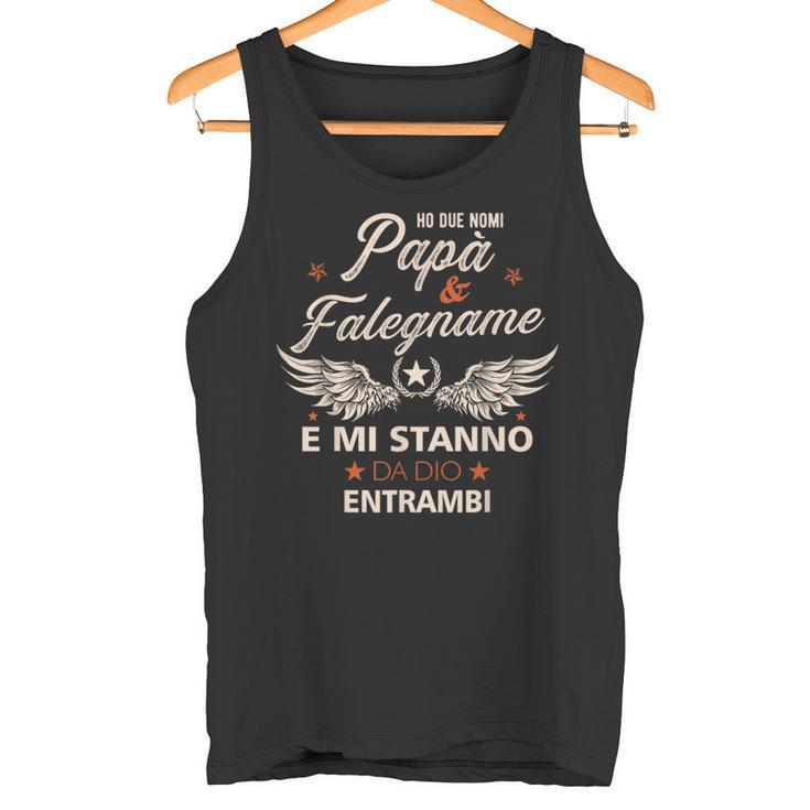 Italienischer Papa Falegnameatertag Geschenk Italiener Tank Top