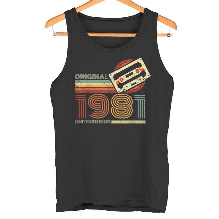 Jahrgang 1981 Retro Geburtstags Zum 43 Geburtstag Tank Top