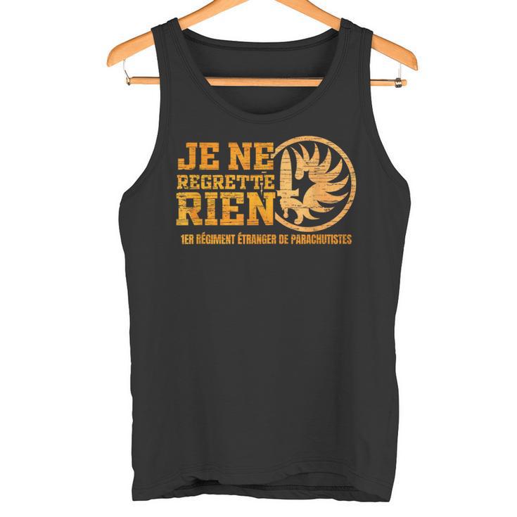 Je Ne Regret Rien Legion Etrangere S Tank Top