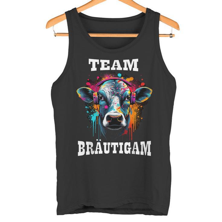 Jga Team Bräutigam Kuh Bauern & Landwirt Poltern Tank Top