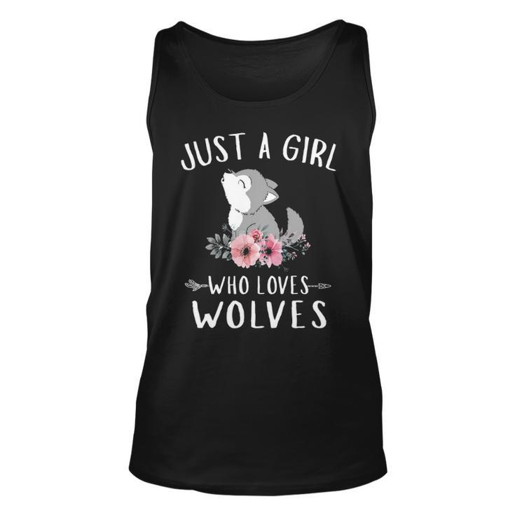 Just A Girl Who Loves Wolves For Wolves Lover Tank Top