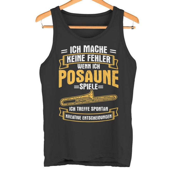 Keine Fehlen Trombone Trombone Wind Band Musician Tank Top