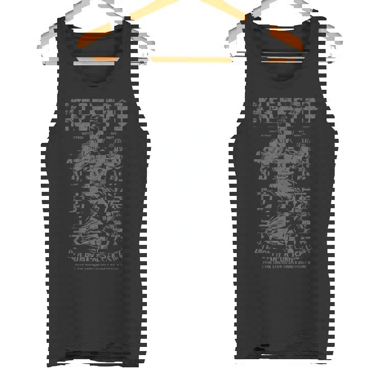 Kenpo Karate Artes Marcialesintage Estilo Retro Arte Desgastado Camiseta sin mangas