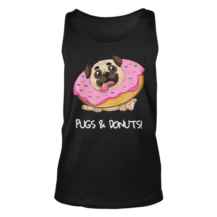 Kids Pugs & Donuts Pug Lover Candy Fan Girl Tank Top