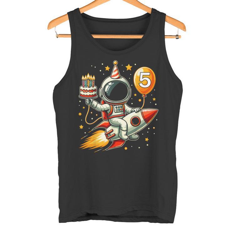 Kinder 5 Jahre Alt Raumschiff Rakete Geburtstag Astronaut Weltraum Tank Top