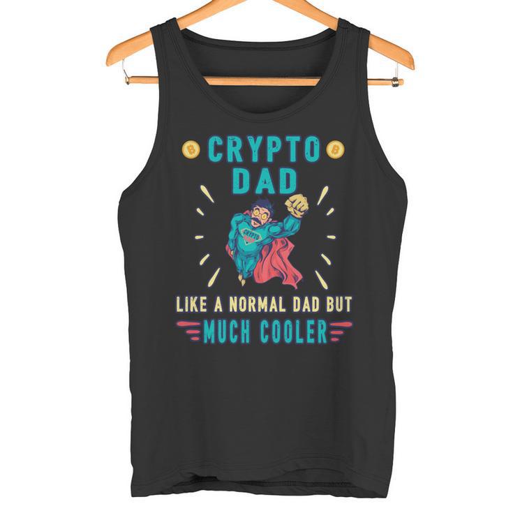 Krypto Dad Bitcoin Miner Lustige Kryptowährung Papa Tank Top