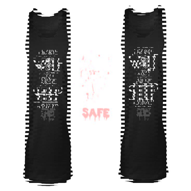 Leavee Wolf Alive And The Sheep Are Never Safe Tank Top