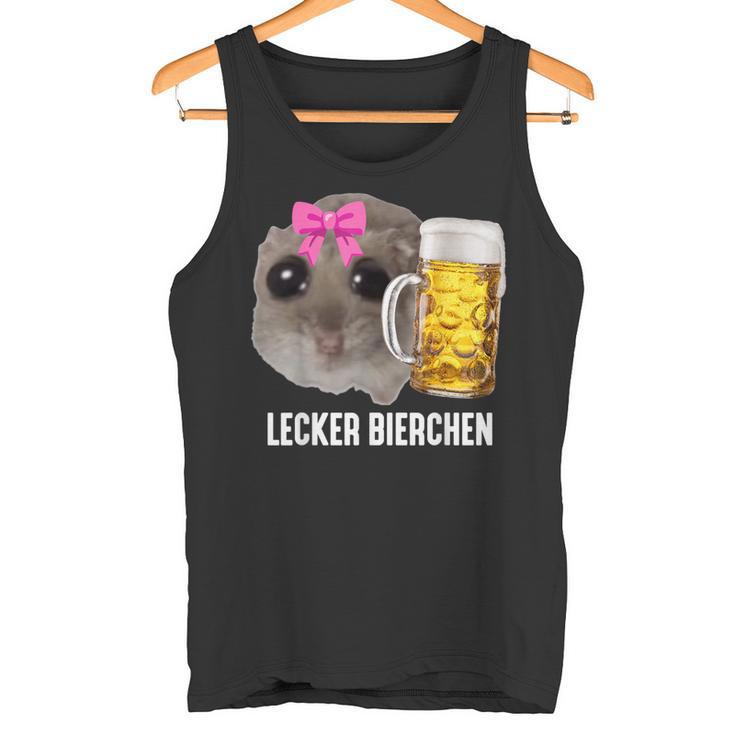 Lecker Bierchen X Sad Hamster Meme Bier Weizenbier Weißbier Tank Top