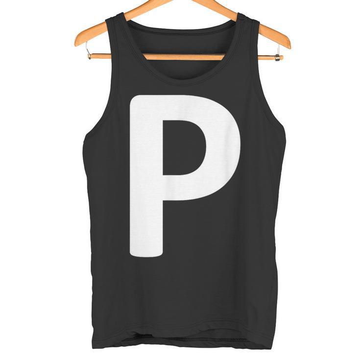 Letter P Tank Top