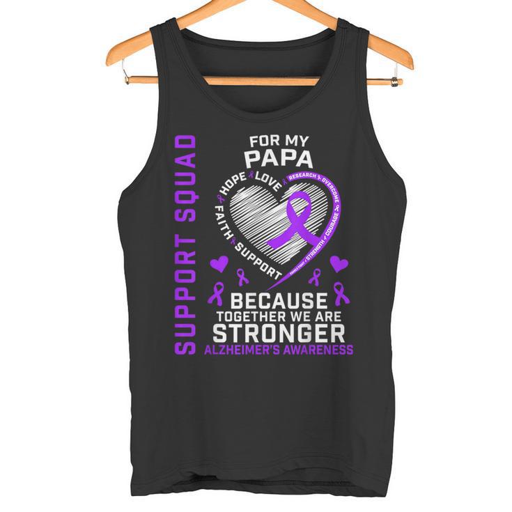 Lila Band Papa Alzheimers Bewusstsein Passende Outfits Tank Top