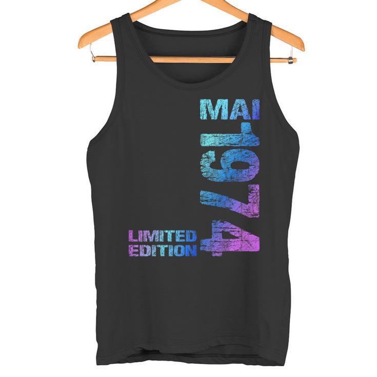 Limited Edition Mai 1974 Mann Frau 50 Geburtstag Tank Top