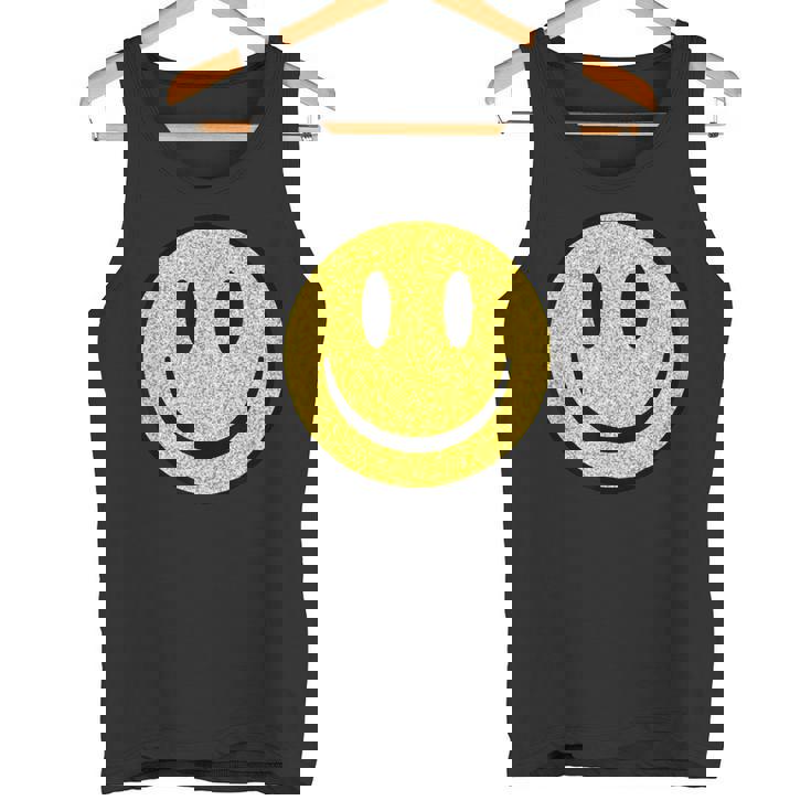 Linda Cara Sonriente Amarilla Cara Sonriente Cara Feliz Ropa Camiseta sin mangas