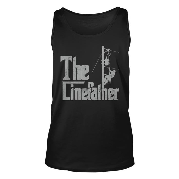 The Linefather Father’S Day Lineman Father Tank Top
