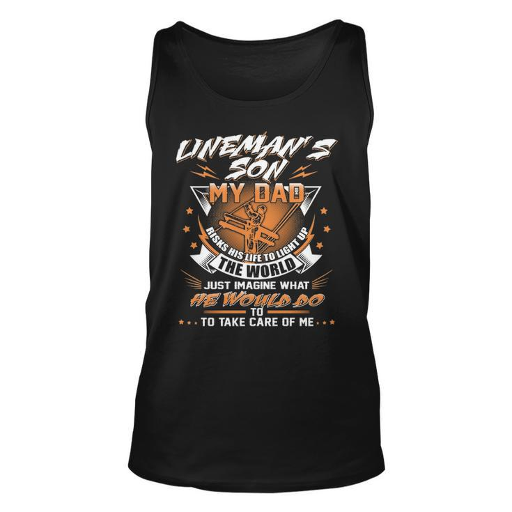 Lineman's Son Proud Lineman Fathers Day Tank Top