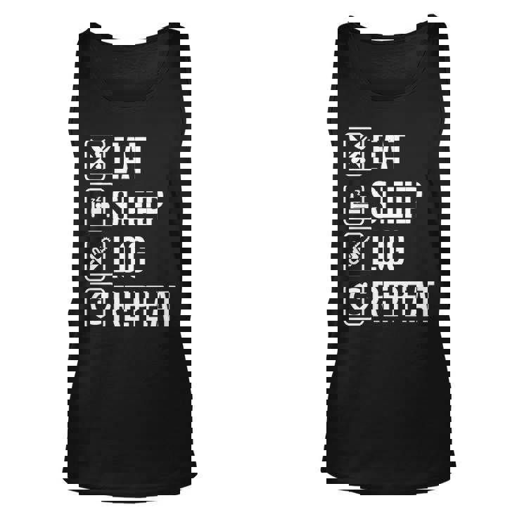 Logger Eat Sleep Repeat Tank Top