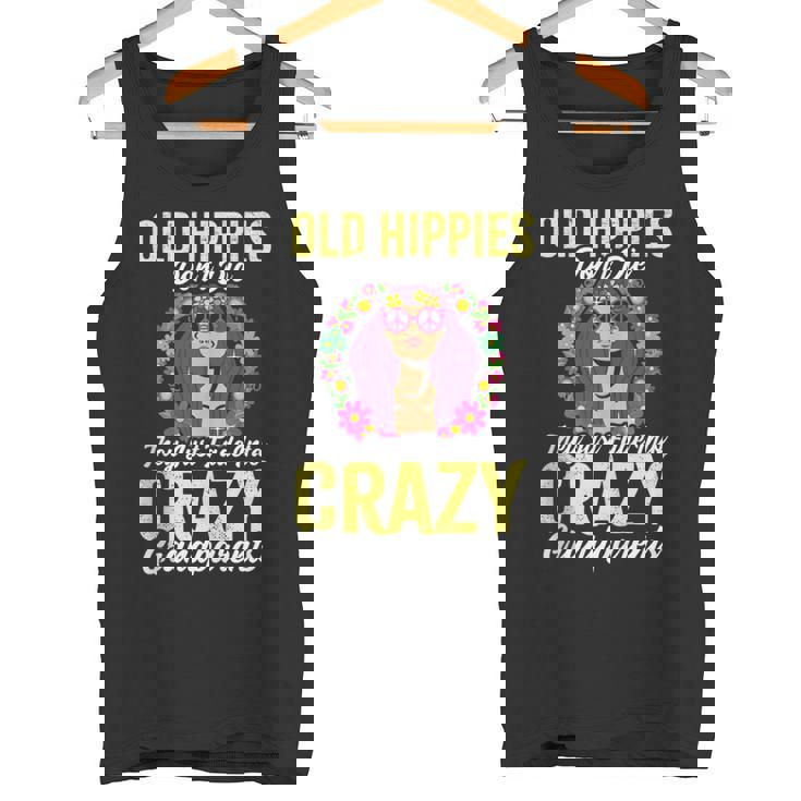 Losiejos Hippies No Mueren Simplemente Se Desvanecen Con Abuelos Locos Sin Mangas Camiseta sin mangas