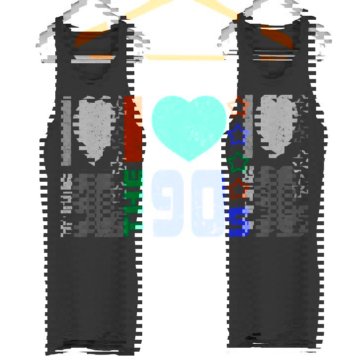 I Love The 90'S Fiesta De Los 90 De Estilo Retro Camiseta sin mangas
