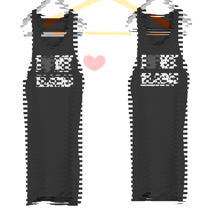 I Love My Eladio Amo A Mi Eladio Camiseta sin mangas