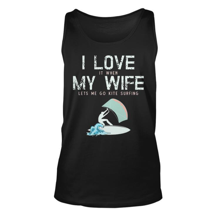 I Love My Wife Kite Surfing Tank Top