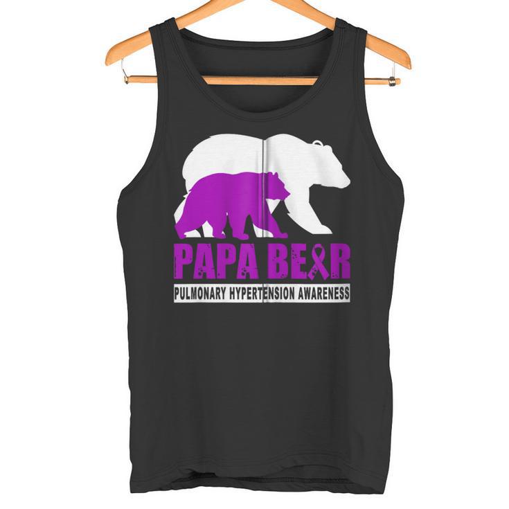 Lungenhochdruck Bewusstsein Papa Bär Unterstützungater Kapuzenjacke Tank Top