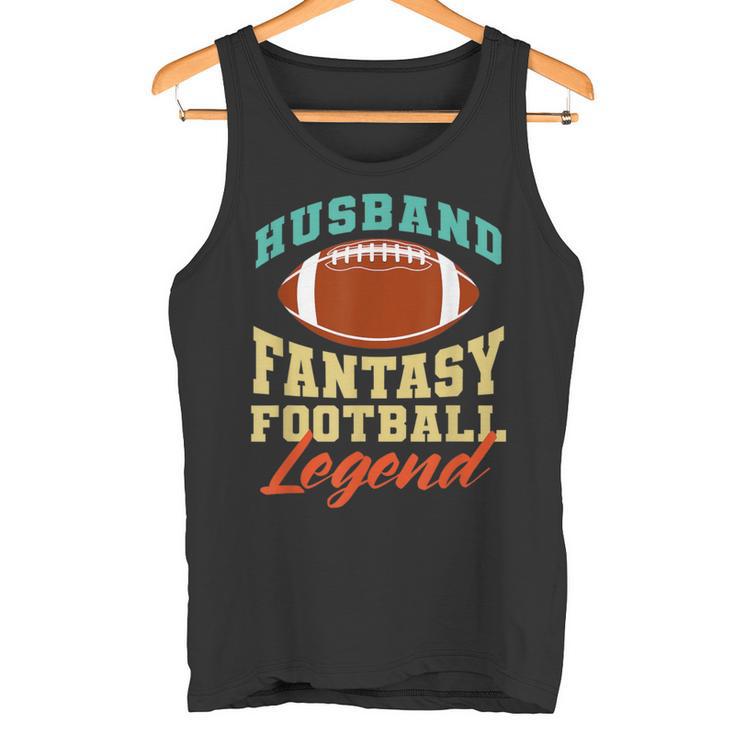 Lustiger Ehemann Papa Fantasy Football Legend Tank Top