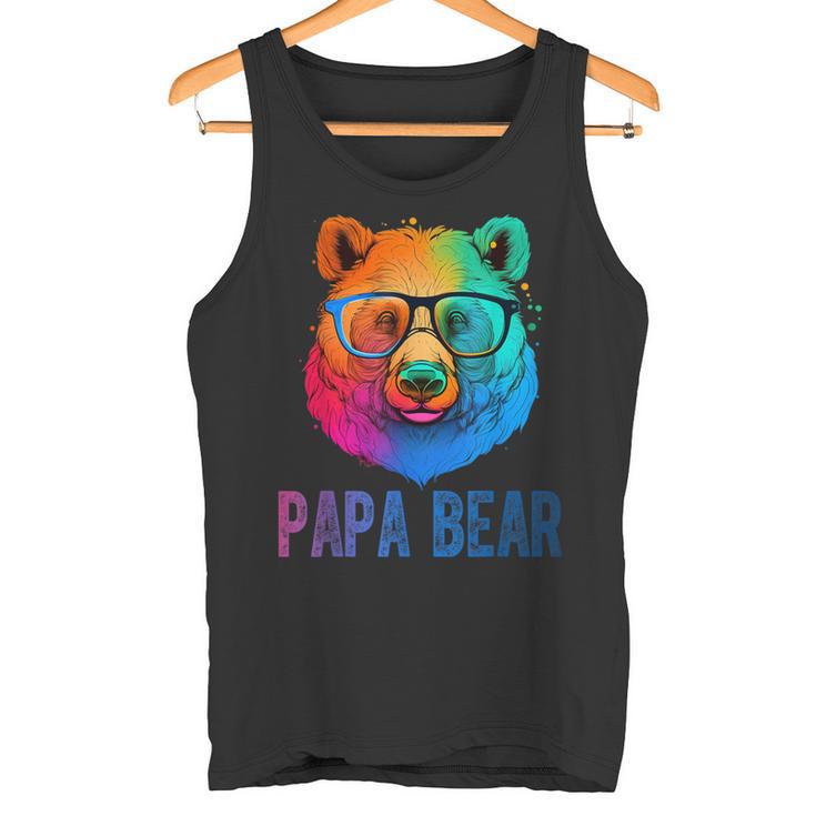 Lustiger Papa-Bär-Vatertag Opa-Vater Tank Top