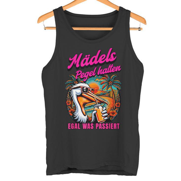 Mädels Pegel Halten Mallorca Party Tank Top