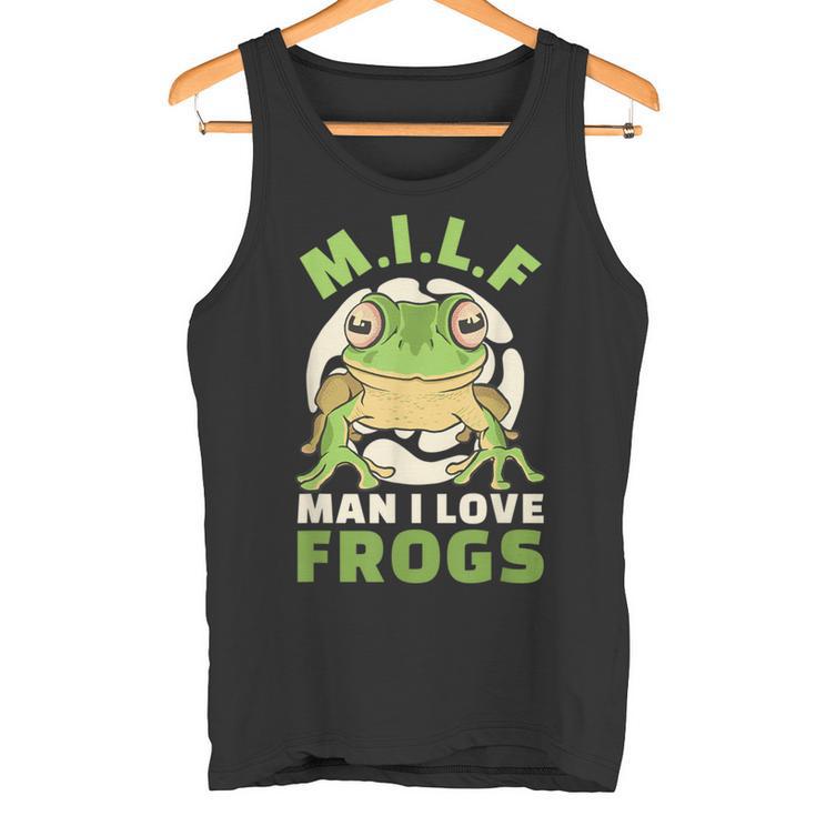 Man Ich Liebe Frogs MILF Frog Tank Top